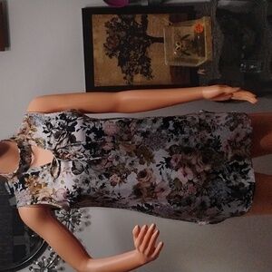 Jasmine Pink Floral Top with Tie Front